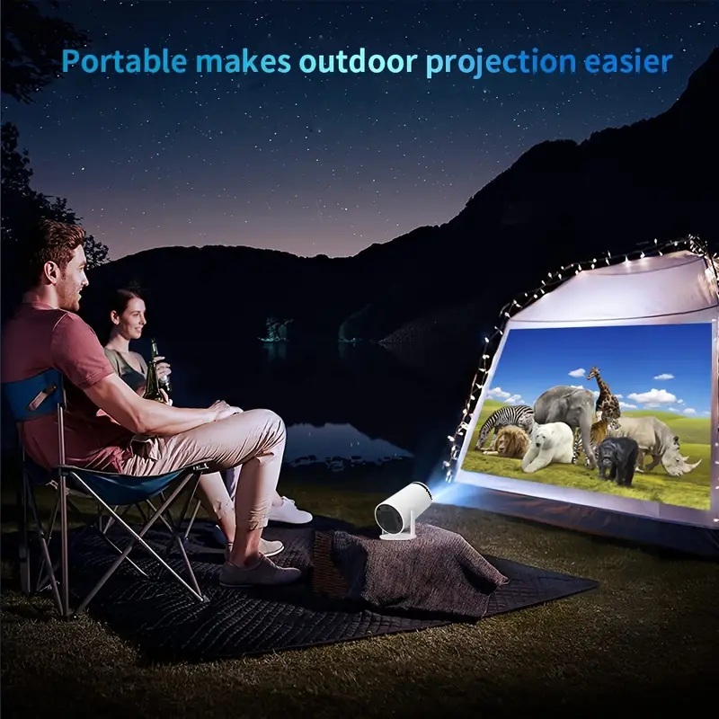 Portable smart mini projector with Wi-Fi 6