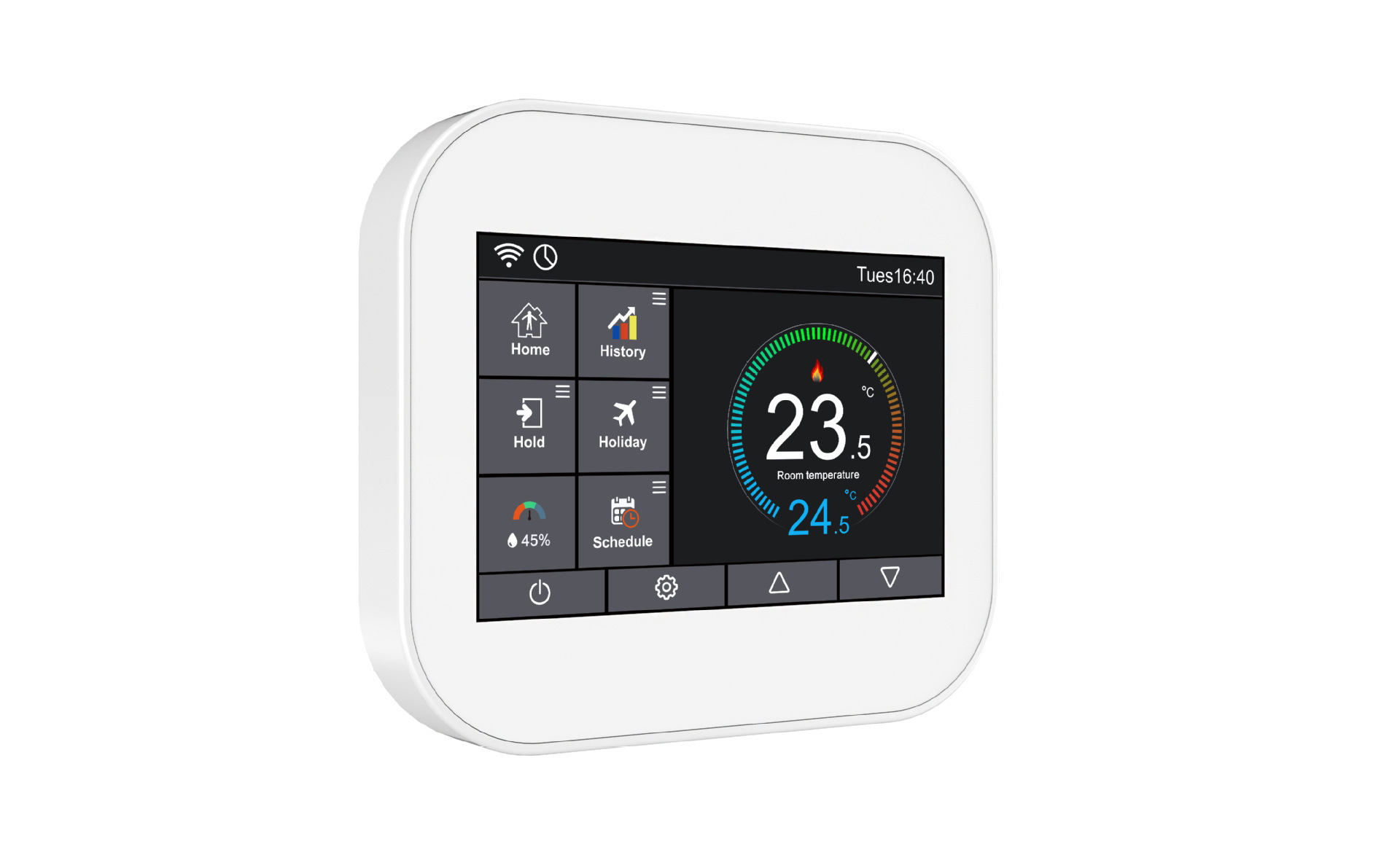 Smart indoor wall temperature controller
