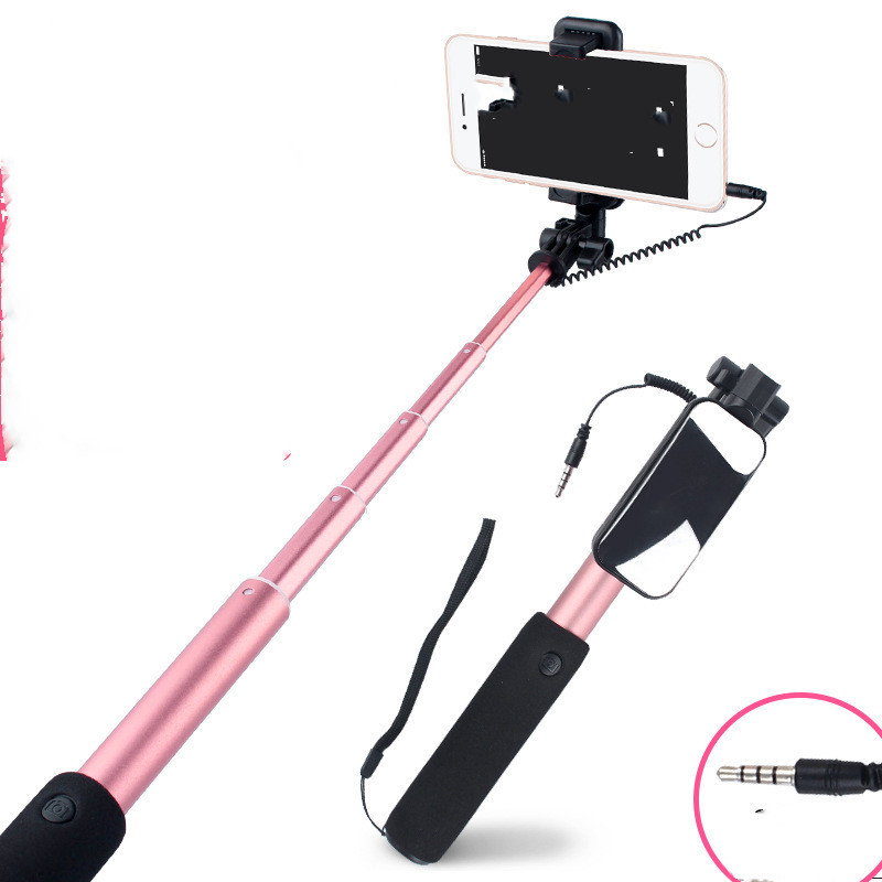 Aluminum alloy selfie stick for smartphones