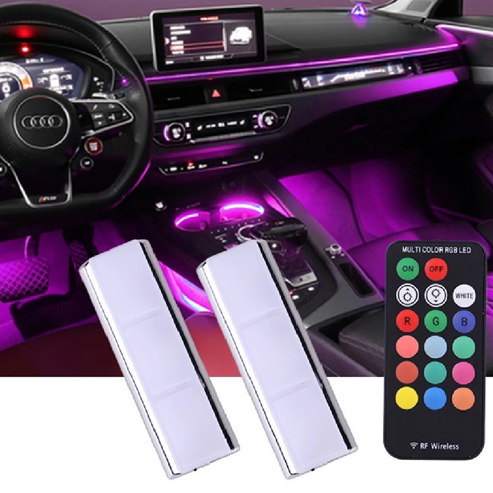 Magnetic LED ambient lights for car interiors